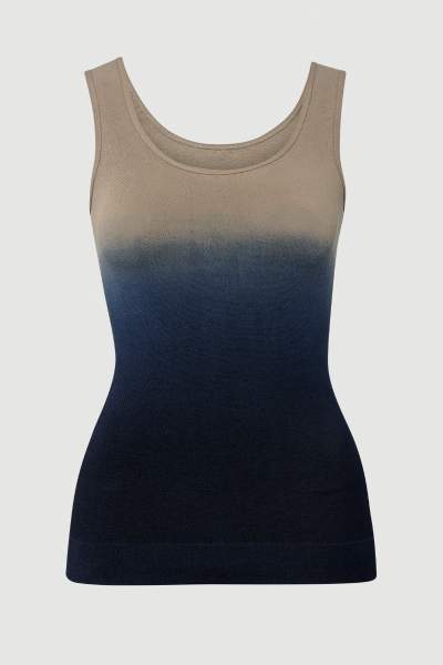 Soft Ribbed Tank Top in navy nougat